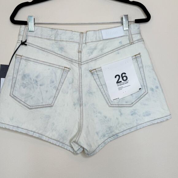 RE/DONE 70s High Rise Short – Sunbleach Vintage-Fade Denim Size 26 NWT - Picture 6 of 16
